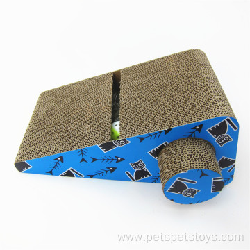 Custom durable pet cat corrugated cardboard toy